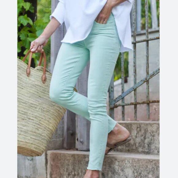Frank & Eileen SLIGO Skinny Jean ITALIAN PERFORMANCE DENIM Size:30 Sea Foam
